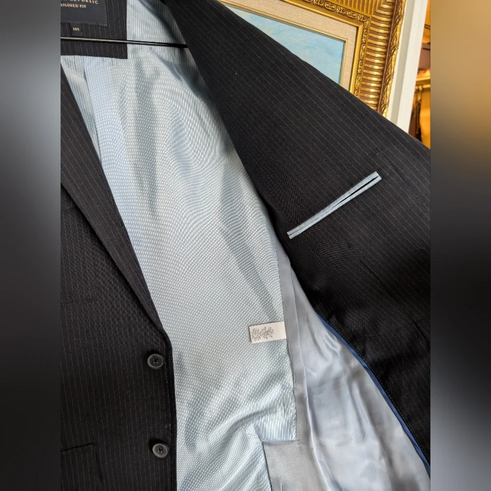 Banana Republic Navy Pocket Jacket 38R